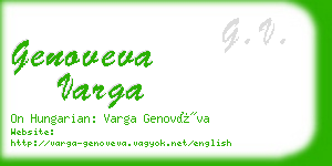 genoveva varga business card